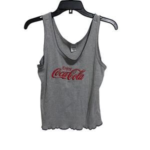 Coca Cola Y2K Tank Top Lettuce Hem XXL